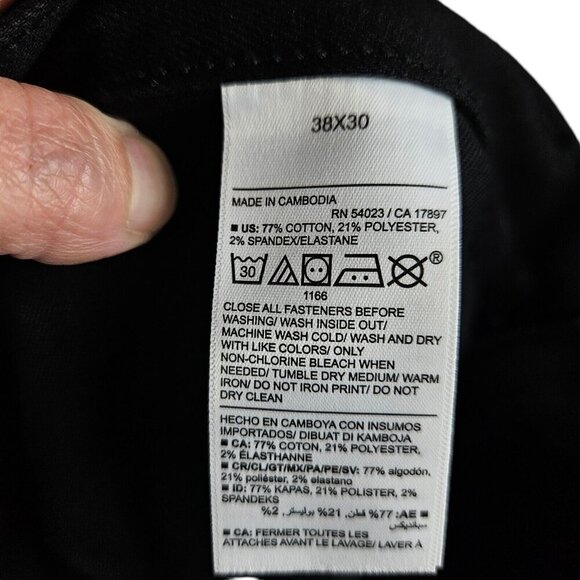 NWT Old Navy Black Relaxed Slim Jeans Mens Size 38x30‎ New with Tag - Picture 6 of 12